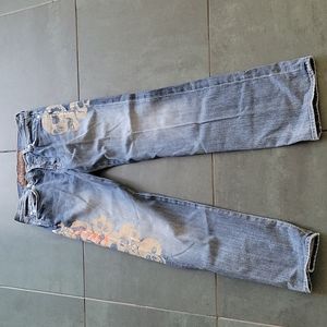 7 for all mankind size 32 limited edition vintage denim jeans skulls